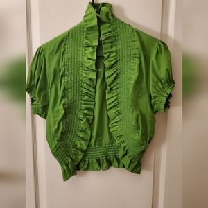 Shoulder cover blouse